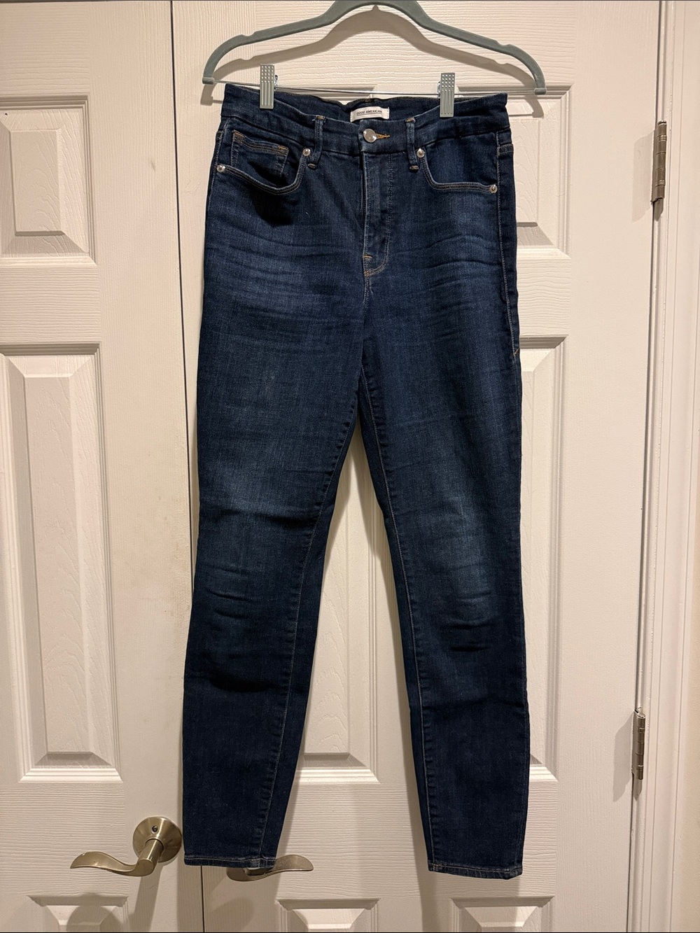 Good American Dark Wash Good Legs Skinny Jeans